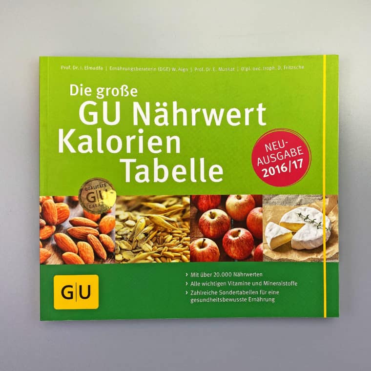 Buch GU Nährwert Kalorien Tabelle