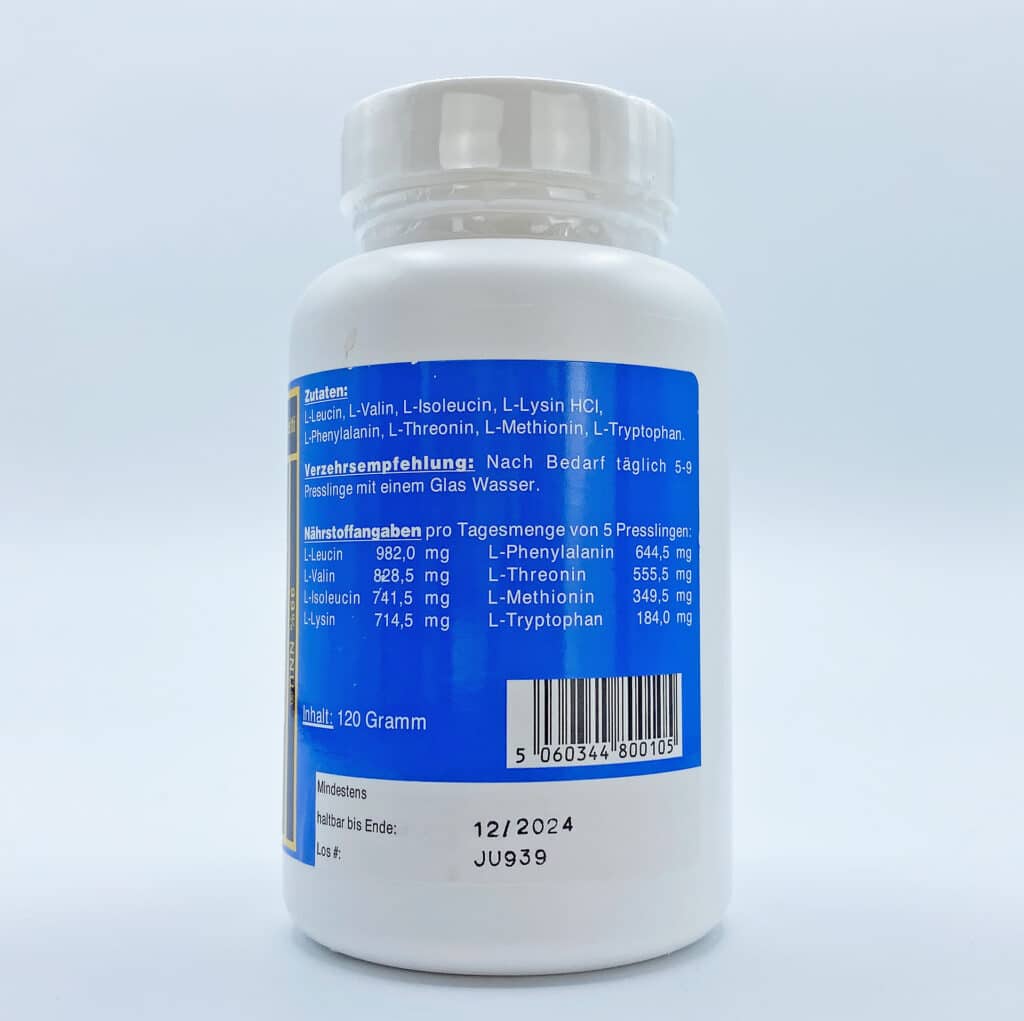 MAP Aminosäuren Master Amino Acid Pattern Biotic Products